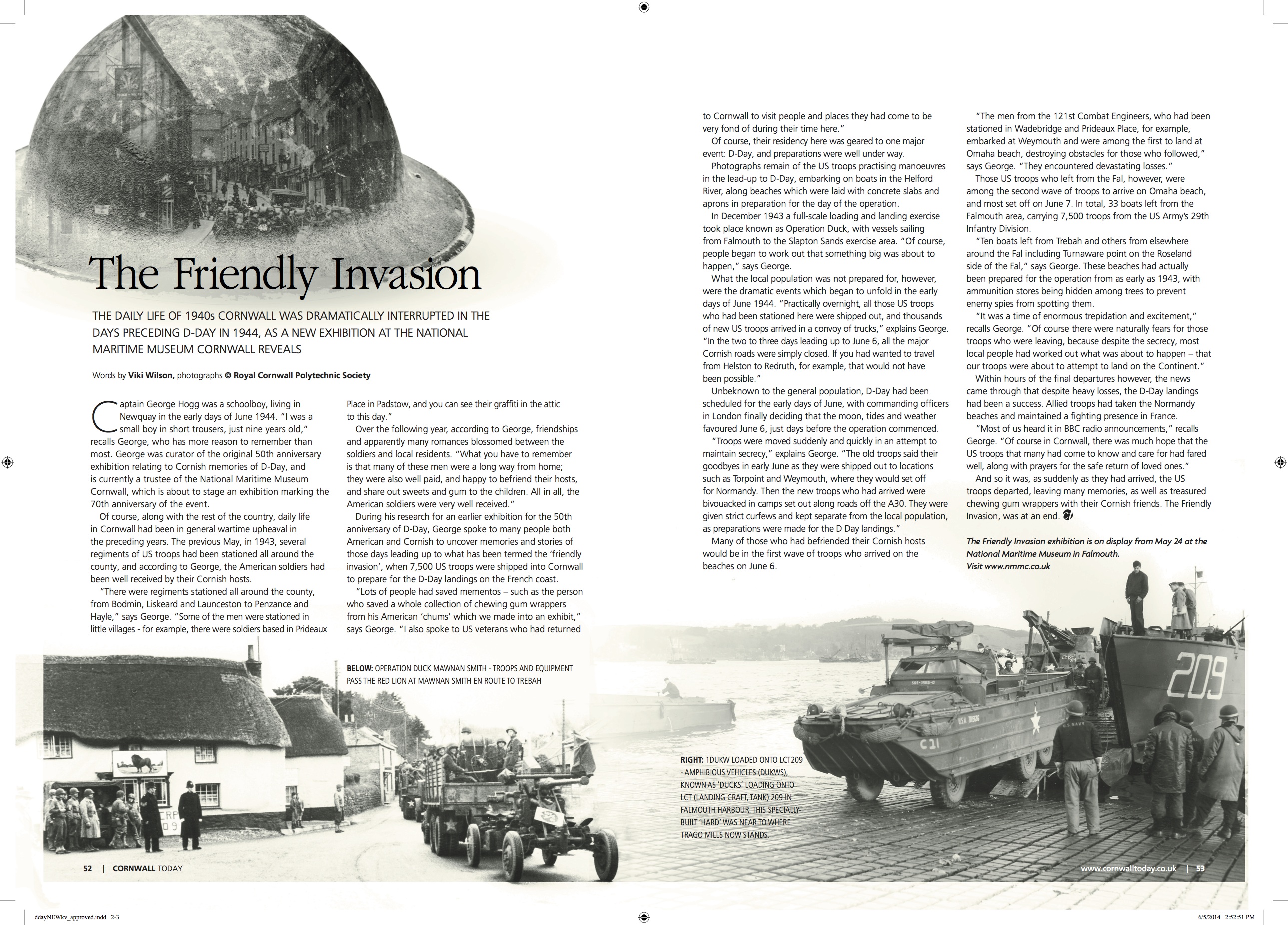 What happened on D Day in Cornwall?