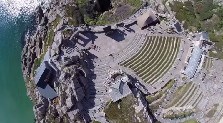 Aerial Cornwall – The Minack Theatre Video